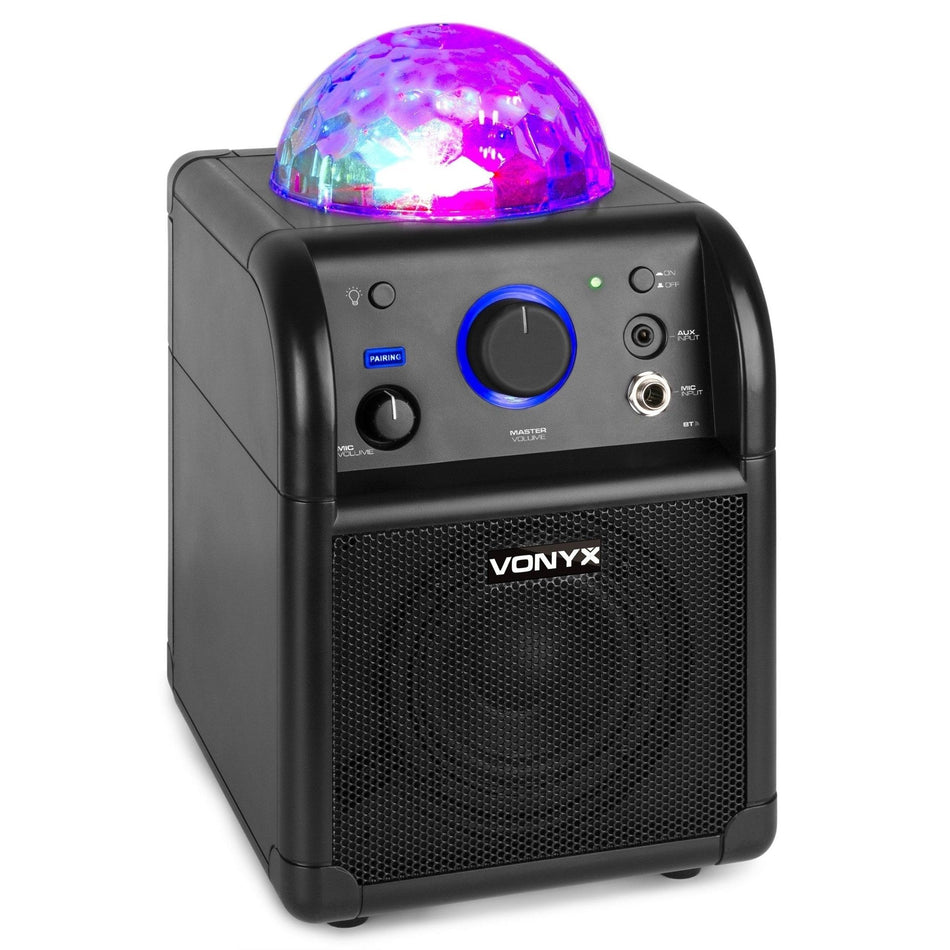Vonyx SBS50B BT - Bafle Karaoke negro con bola LED - Tempo Shop
