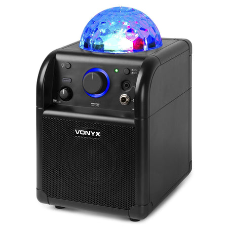 Vonyx SBS50B BT - Bafle Karaoke negro con bola LED - Tempo Shop