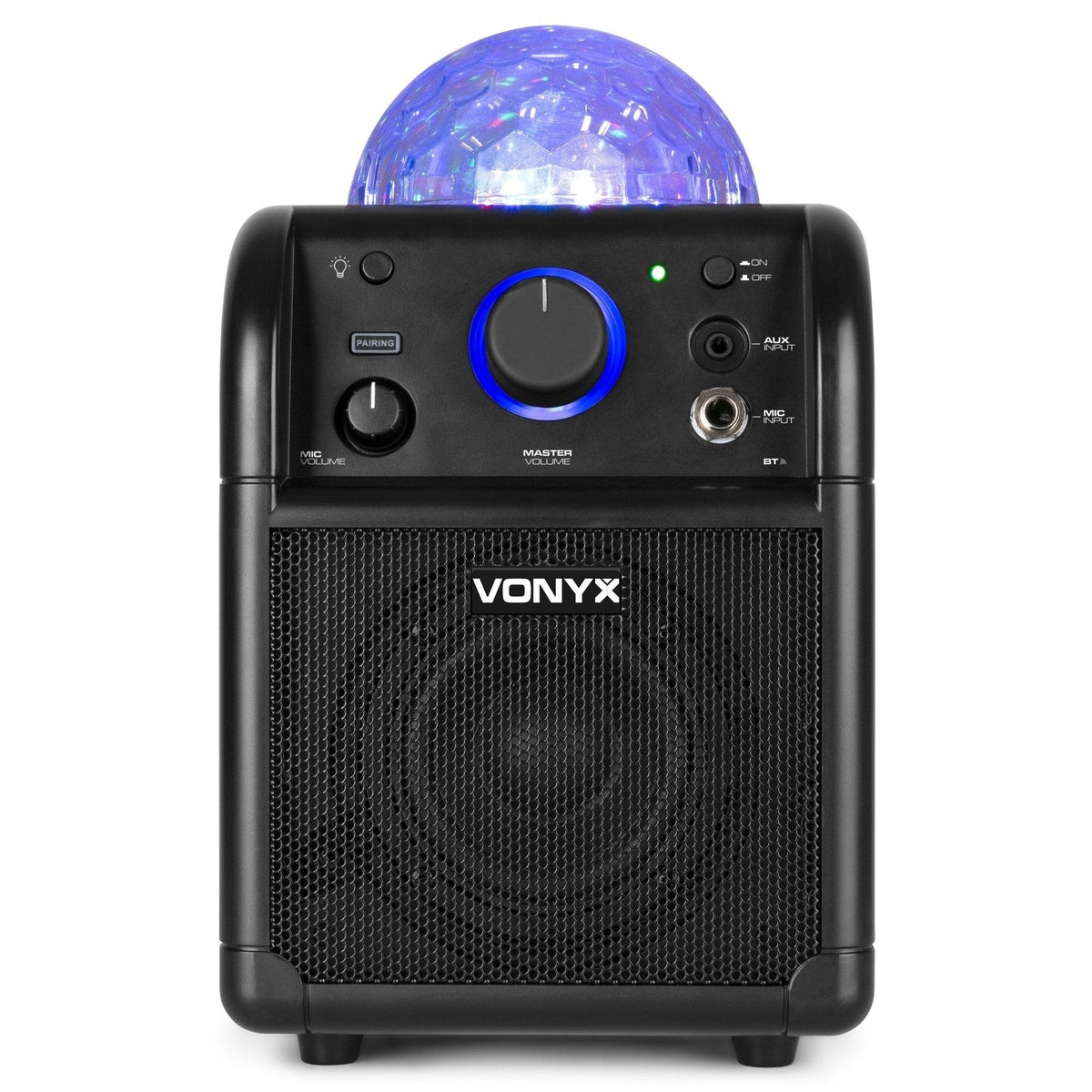 Vonyx SBS50B BT - Bafle Karaoke negro con bola LED - Tempo Shop