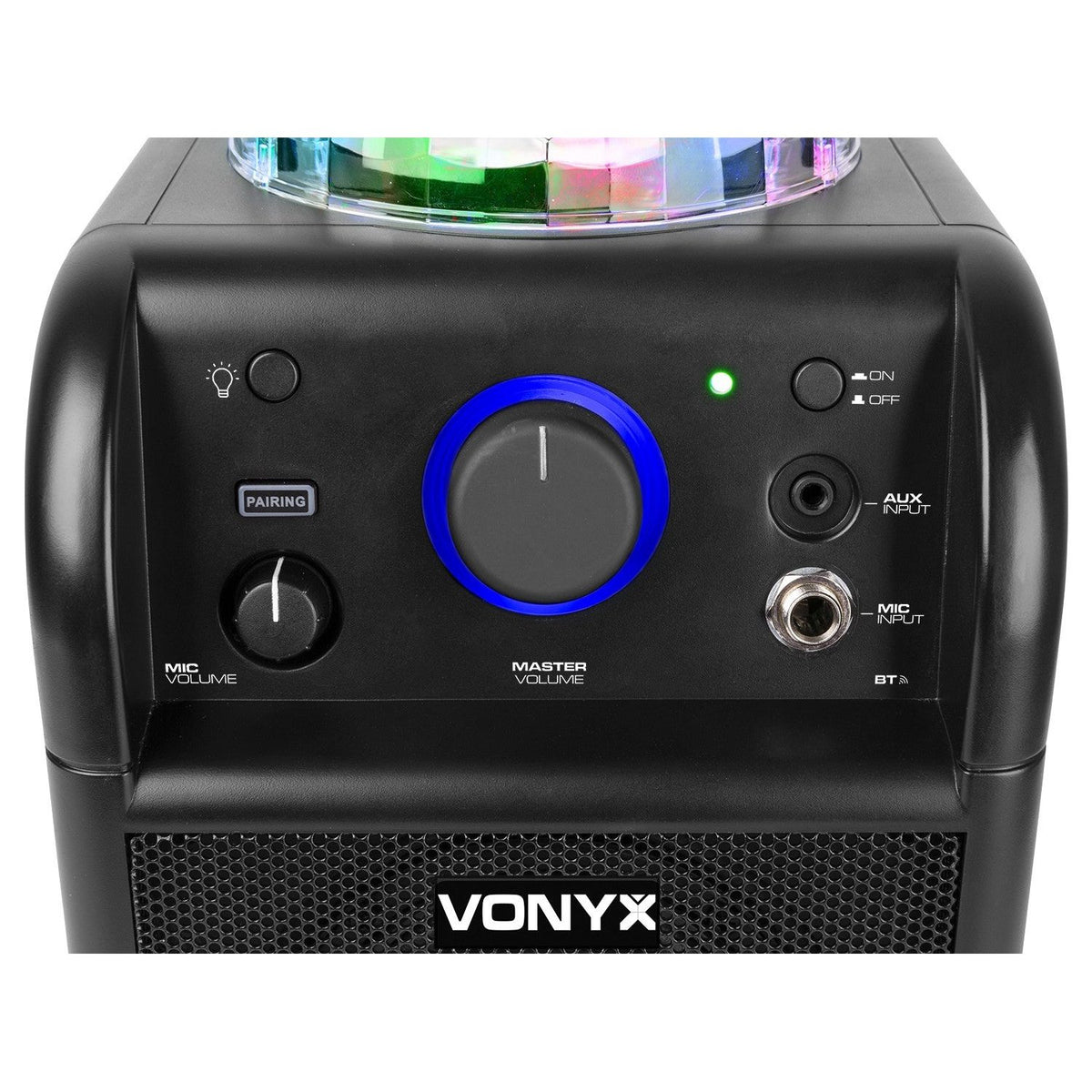 Vonyx SBS50B - PLUS - Conjunto Karaoke Negro con luces LED - Tempo Shop