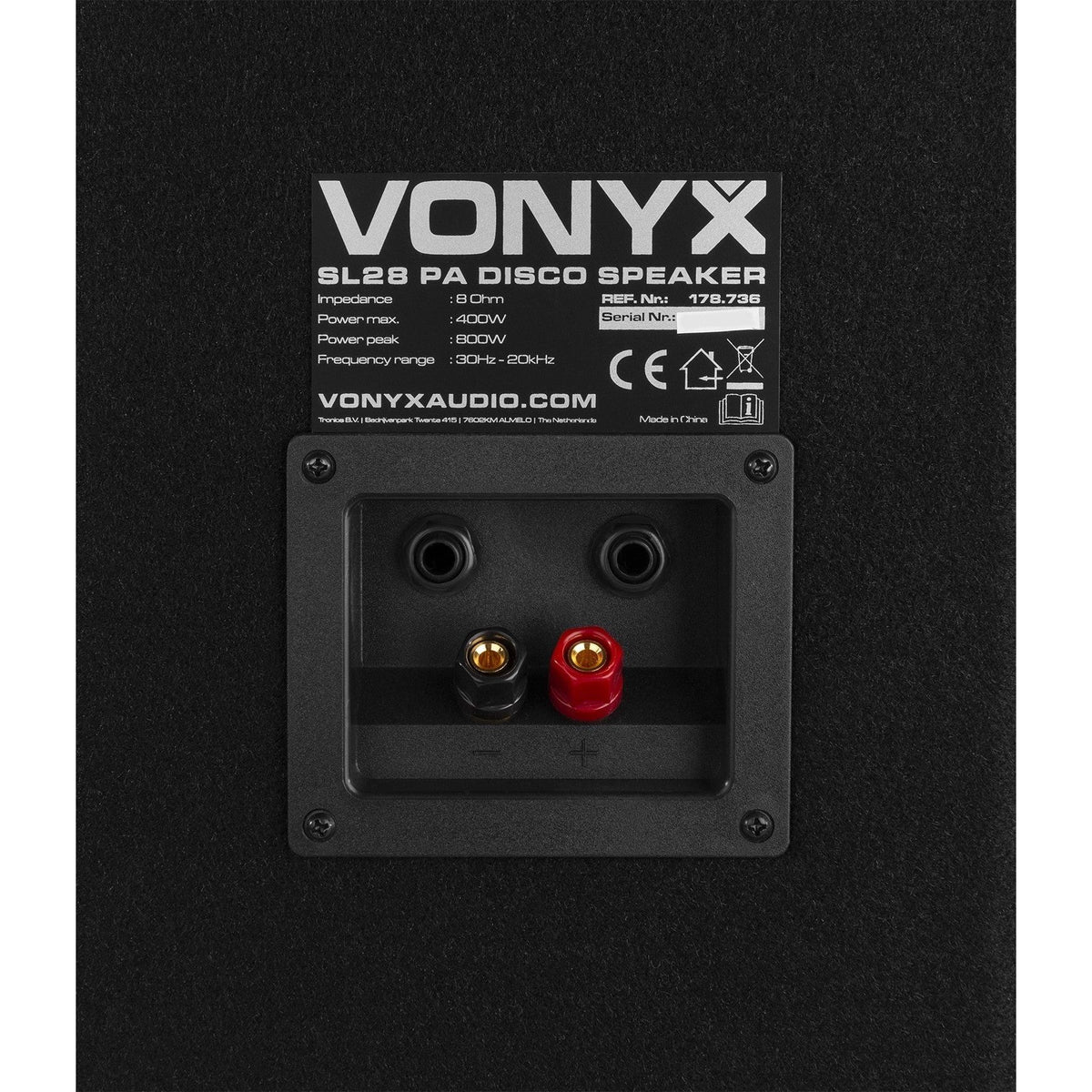 Vonyx SL28 - Caja acustica disco PA 2x 8"/20cm 800W - Tempo Shop