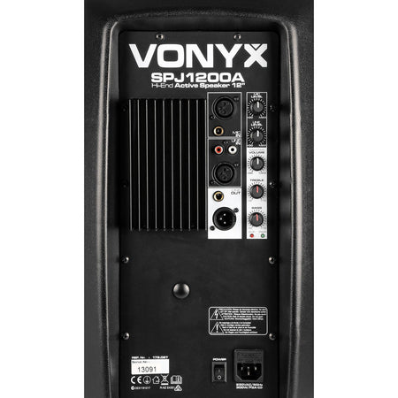 Vonyx SPJ - 1200A - Bafle Activo Hi - End 12" 600W - Tempo Shop