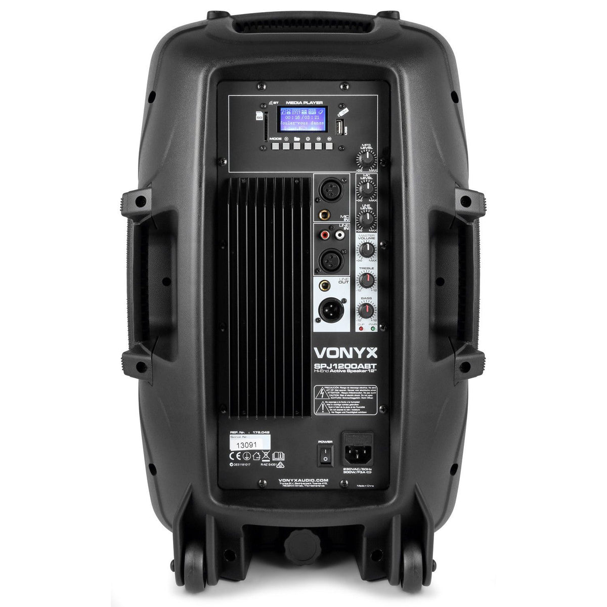 Vonyx SPJ - 1200ABT - MP3 Bafle Activo Hi - End BT 12" 600W - Tempo Shop