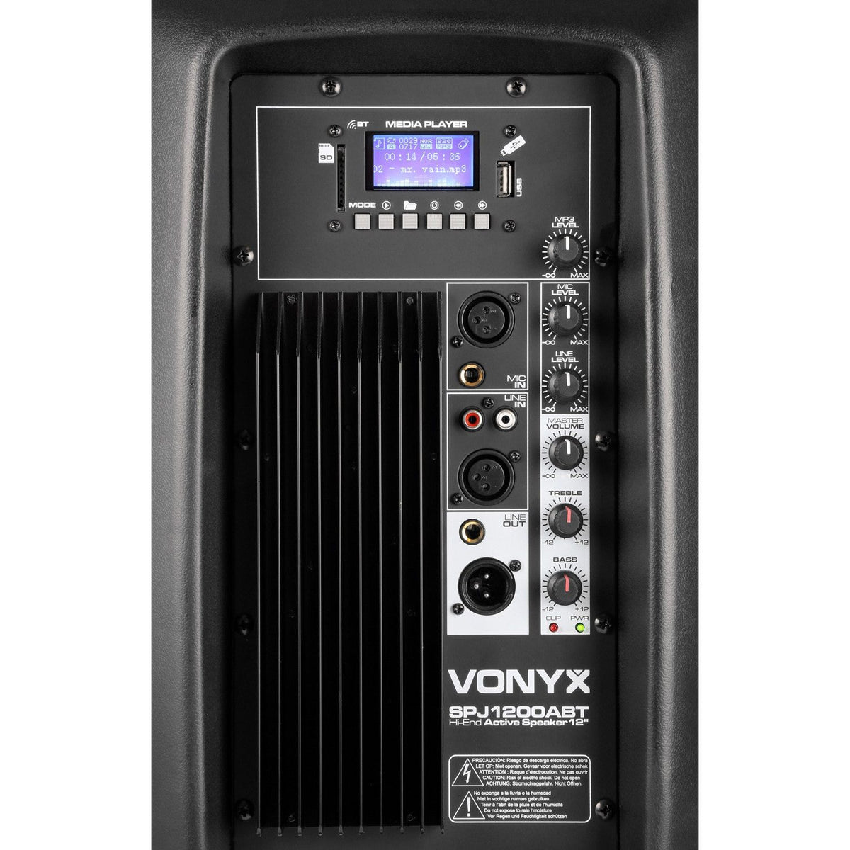 Vonyx SPJ - 1200ABT - MP3 Bafle Activo Hi - End BT 12" 600W - Tempo Shop
