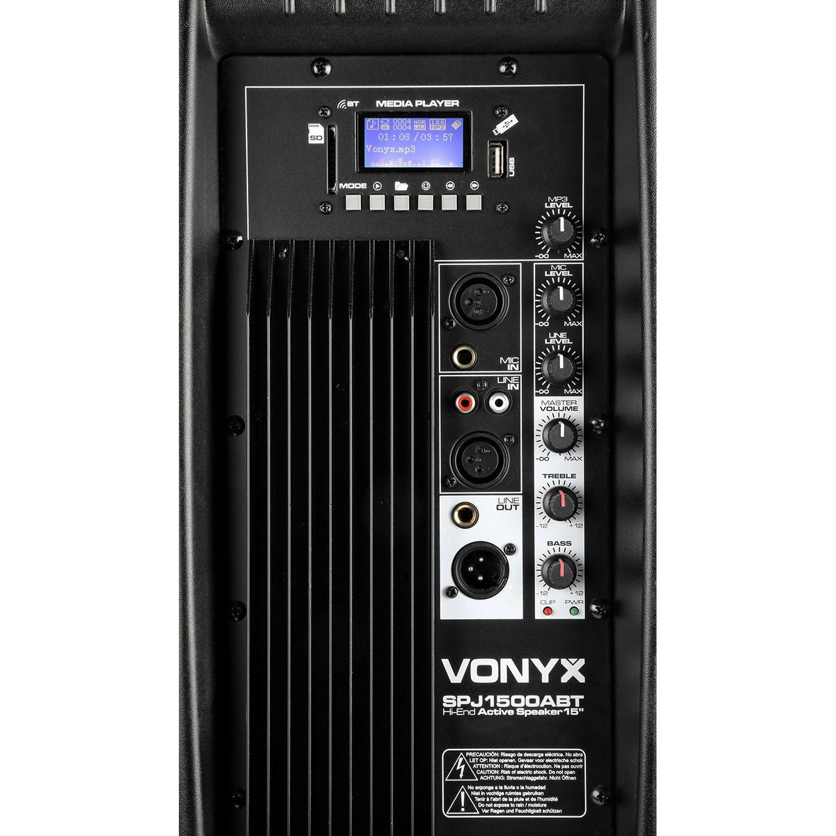 Vonyx SPJ - 1500ABT - MP3 Bafle Activo Hi - End BT 15" 800W - Tempo Shop