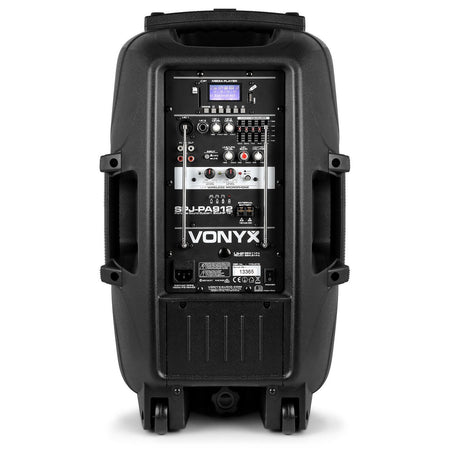 Vonyx SPJ - PA912 - Bafle Móvil activo ABS 12" 2 micros UHF/USB/MP3 - Tempo Shop