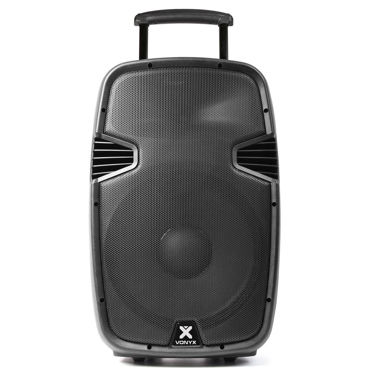 Vonyx SPJ - PA915 - Bafle móvil activo ABS 15" 2 micros UHF/USB/MP3 - Tempo Shop