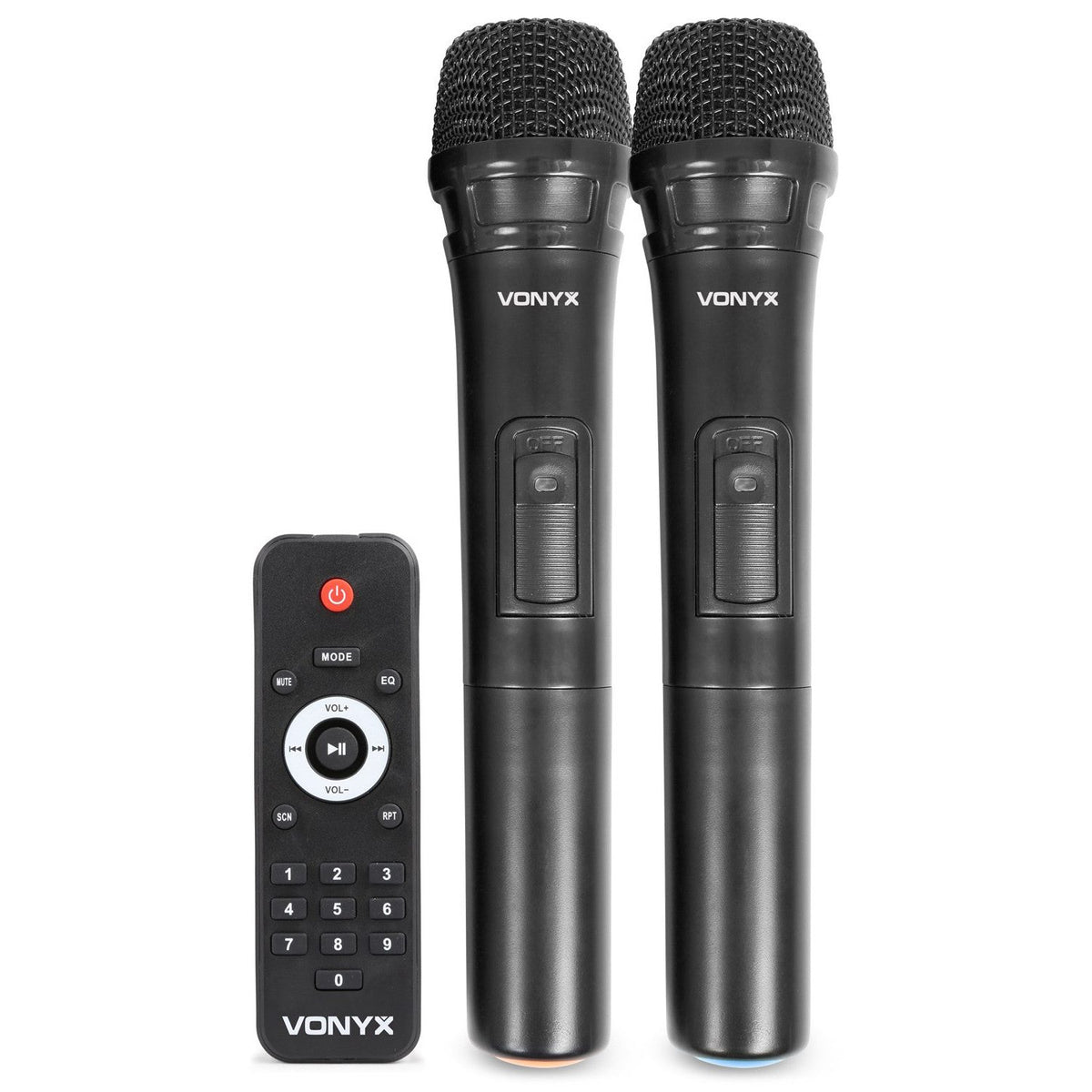 Vonyx SPJ - PA915 - Bafle móvil activo ABS 15" 2 micros UHF/USB/MP3 - Tempo Shop