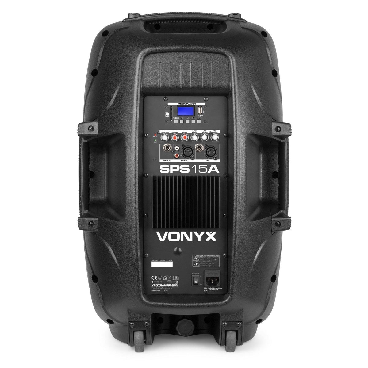 Vonyx SPS15A - Kit de altavoz 15” active con Mp3 y trípode - Tempo Shop
