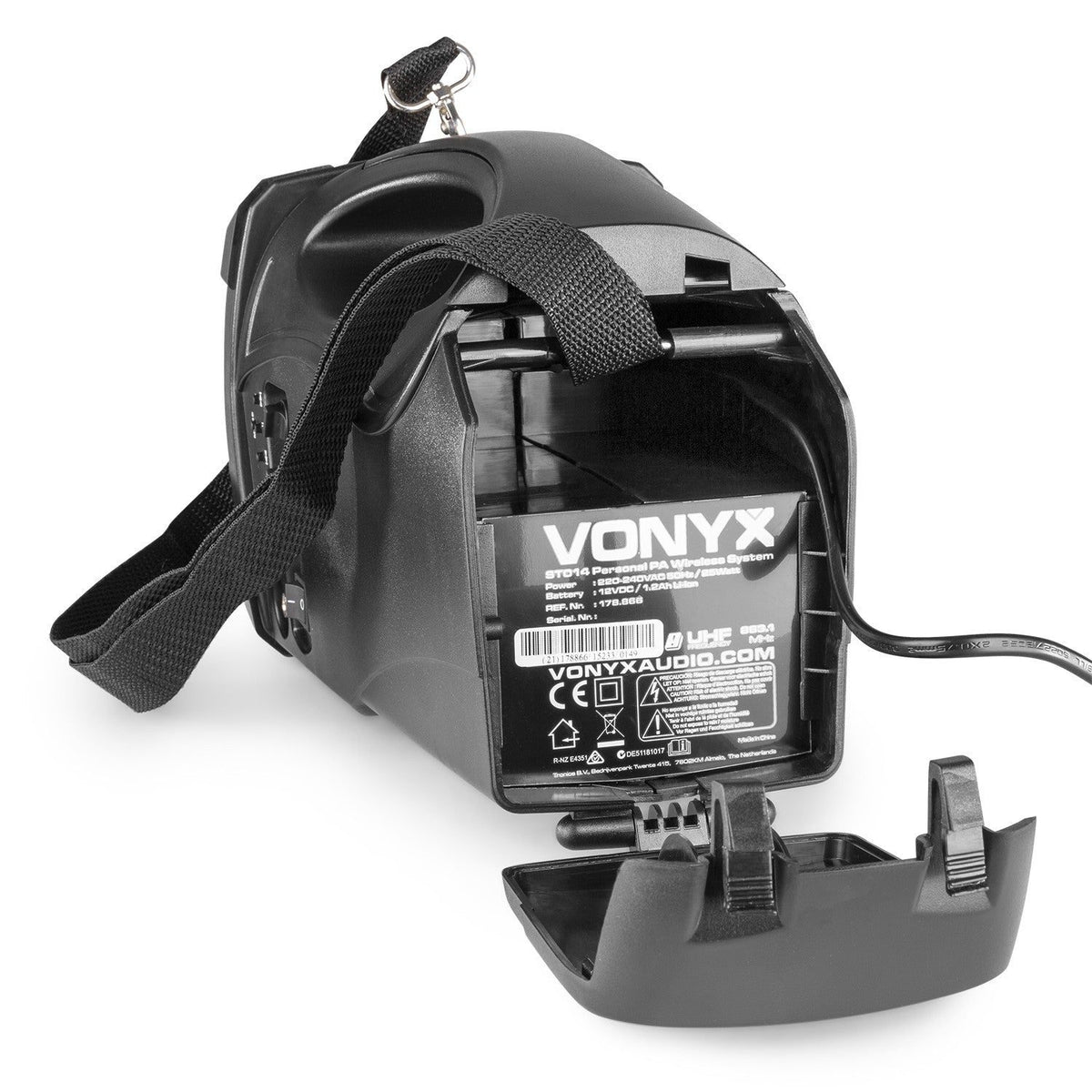 Vonyx ST014 - Megáfono con micro inalámbrico y batería UHF - Tempo Shop
