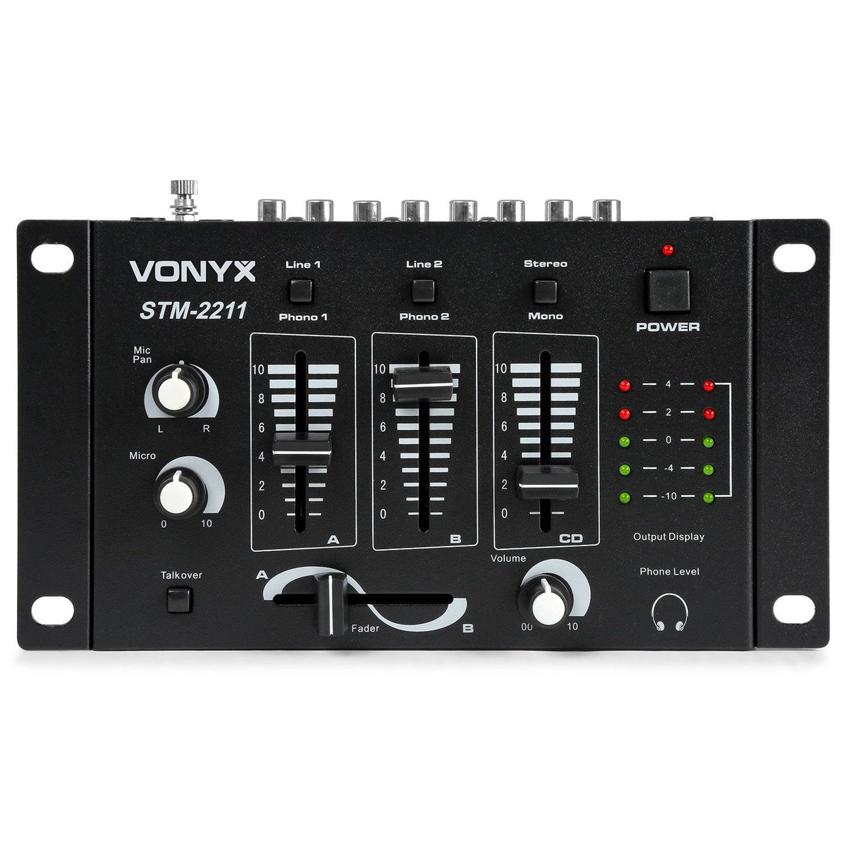 Vonyx STM - 2211B - Mezclador 4 canales - Negro - Tempo Shop