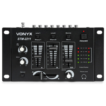 Vonyx STM - 2211B - Mezclador 4 canales - Negro - Tempo Shop