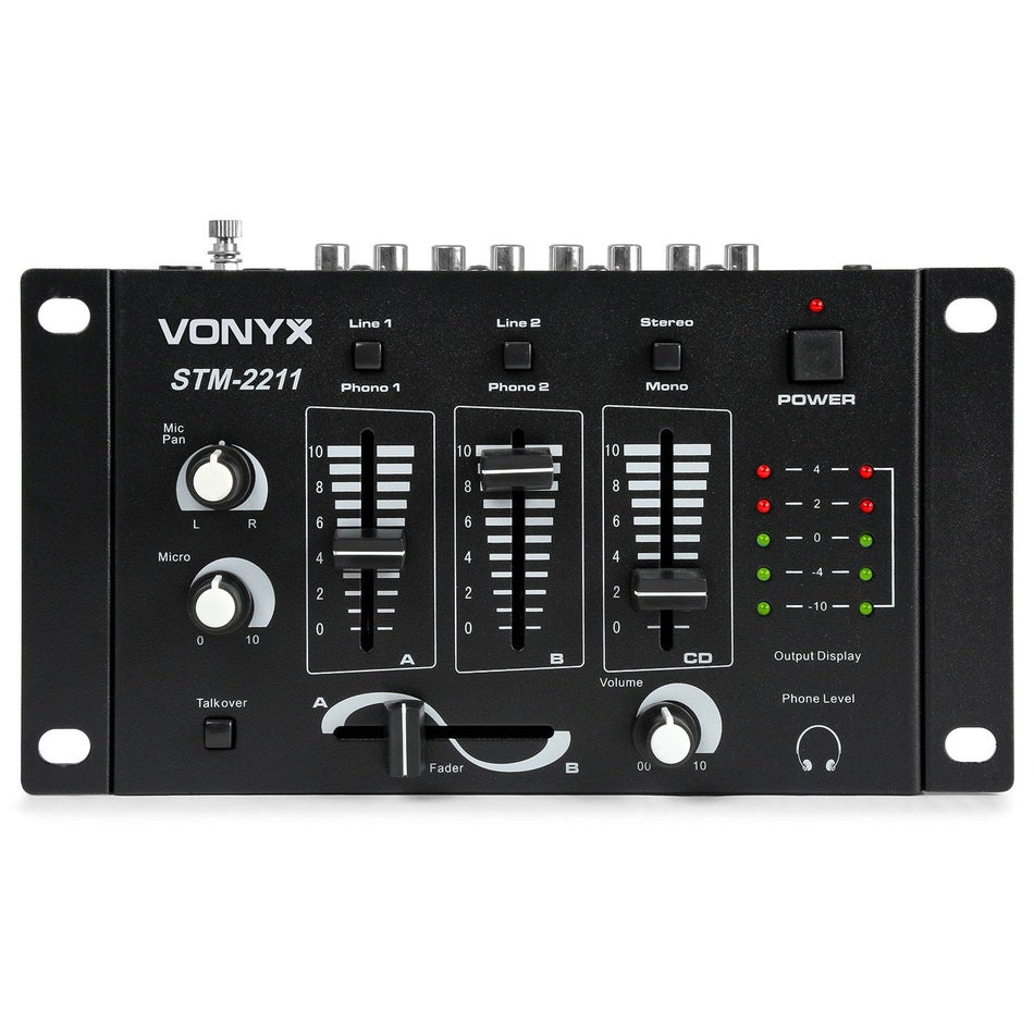 Vonyx STM - 2211B - Mezclador 4 canales - Negro - Tempo Shop