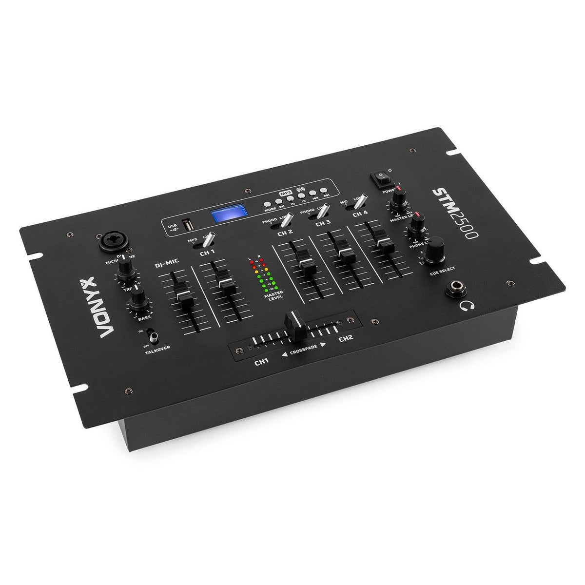Vonyx STM2500 - Mezclador de 5 canales USB/MP3 con BT - Tempo Shop