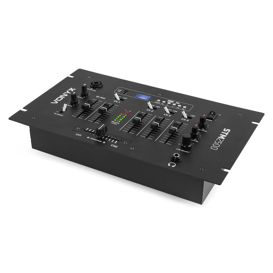 Vonyx STM2500 - Mezclador de 5 canales USB/MP3 con BT - Tempo Shop