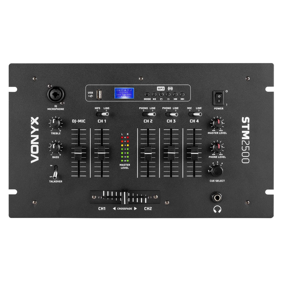 Vonyx STM2500 - Mezclador de 5 canales USB/MP3 con BT - Tempo Shop