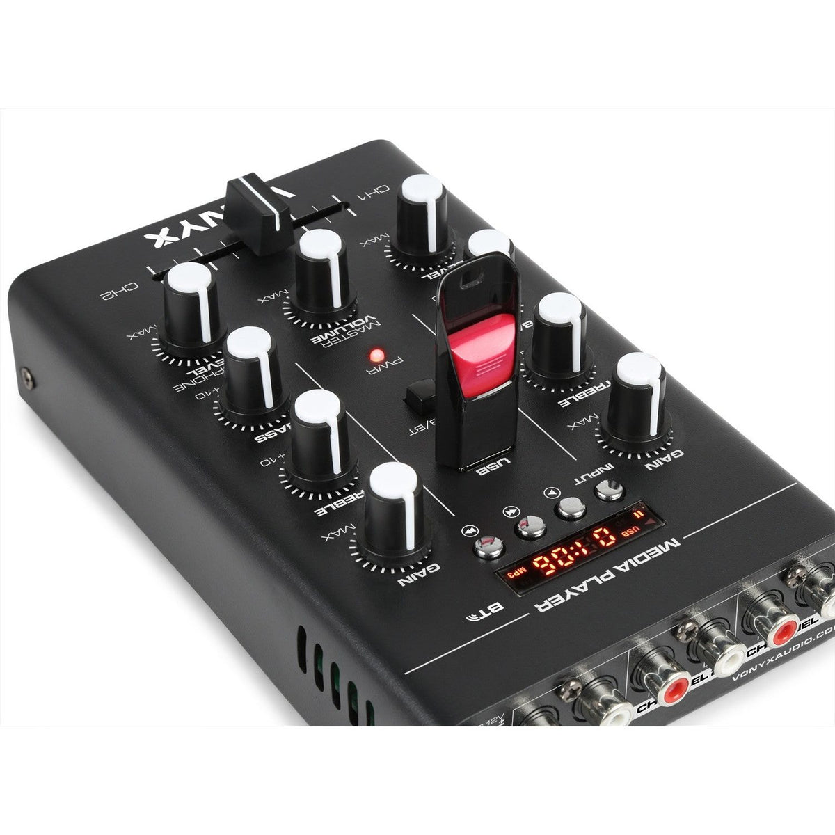 Vonyx STM500BT - Mezclador 2 canales, BT, MP3, Display - Tempo Shop