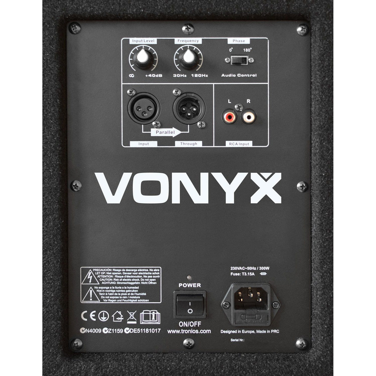 Vonyx SWA15 - Subwoofer activo PA 15" /600W - Tempo Shop