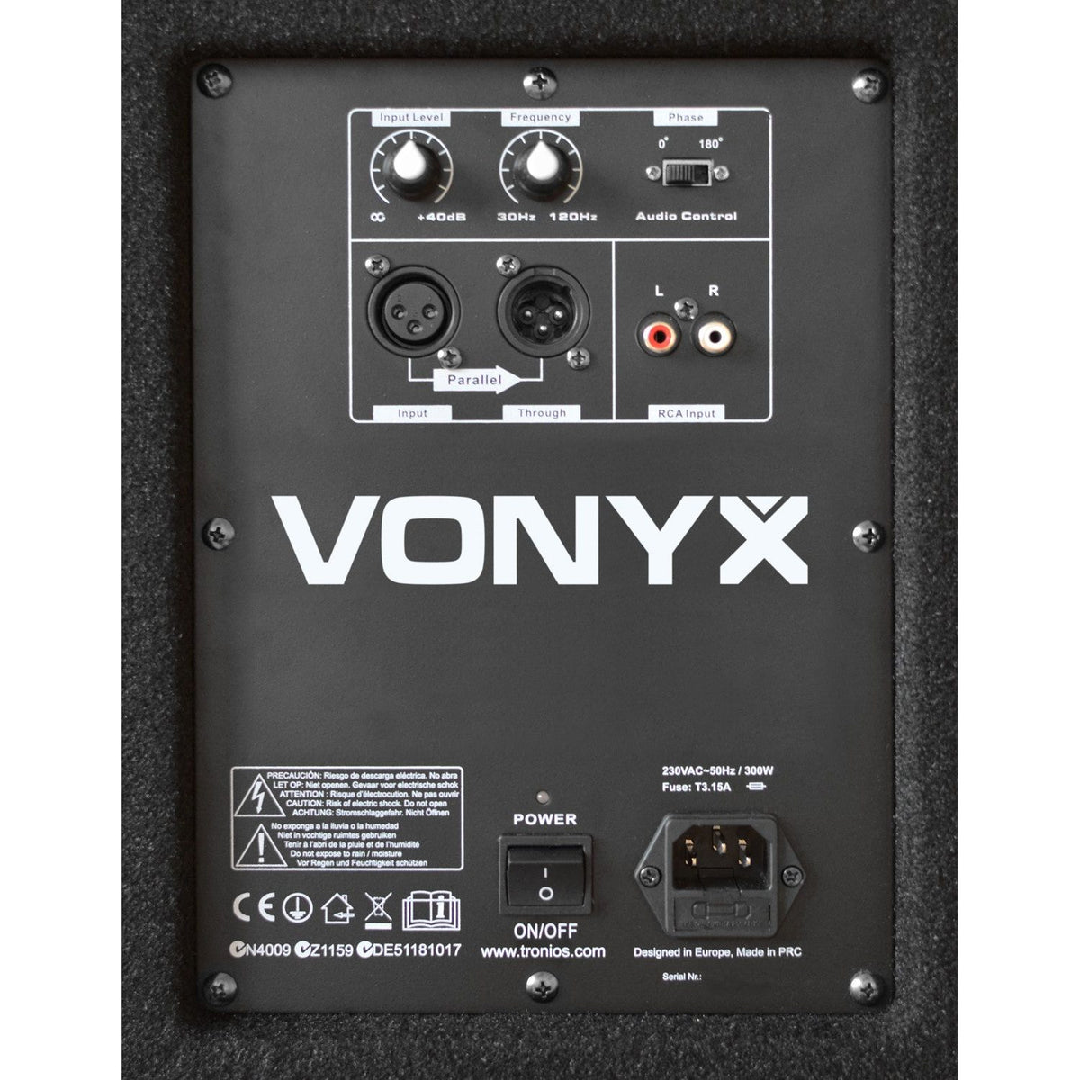 Vonyx SWA18 - Subwoofer activo PA 18" / 1000W - Tempo Shop