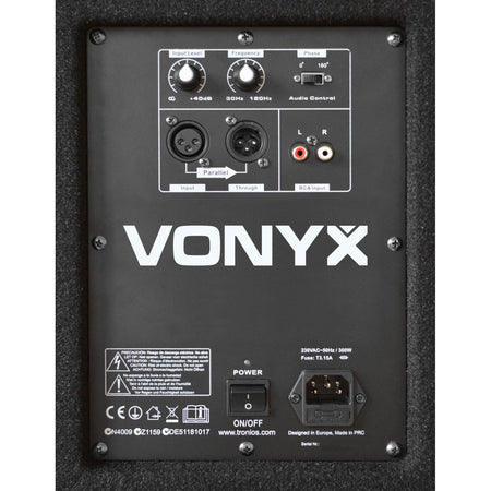 Vonyx SWA18 - Subwoofer activo PA 18" / 1000W - Tempo Shop