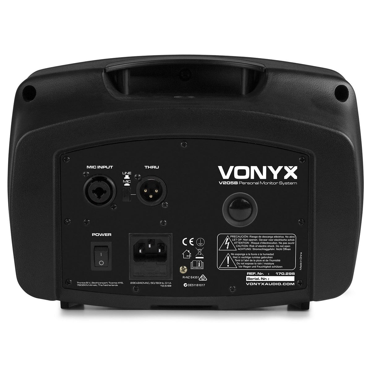 Vonyx V205B - Monitor Personal PA con BT/USB - Tempo Shop