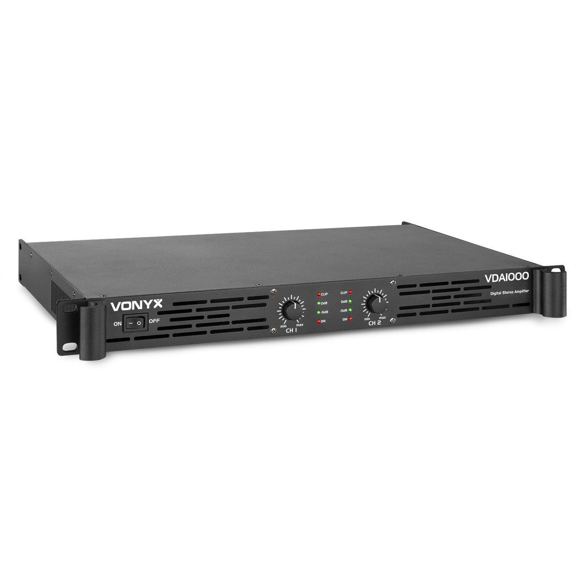 Vonyx VDA1000 - Amplificador PA 1U 2x 500W - Tempo Shop