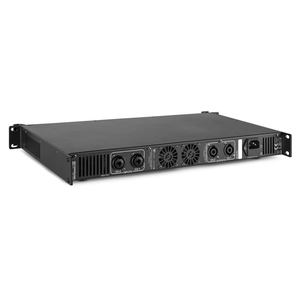 Vonyx VDA1000 - Amplificador PA 1U 2x 500W - Tempo Shop