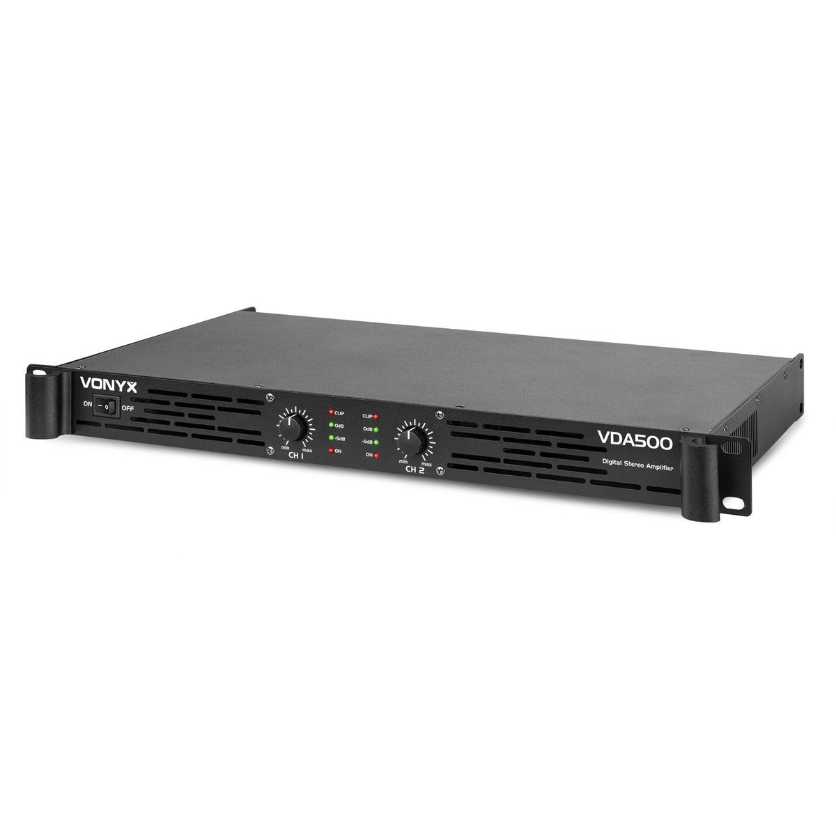 Vonyx VDA500 - Amplificador PA 1U 2x 250W - Tempo Shop