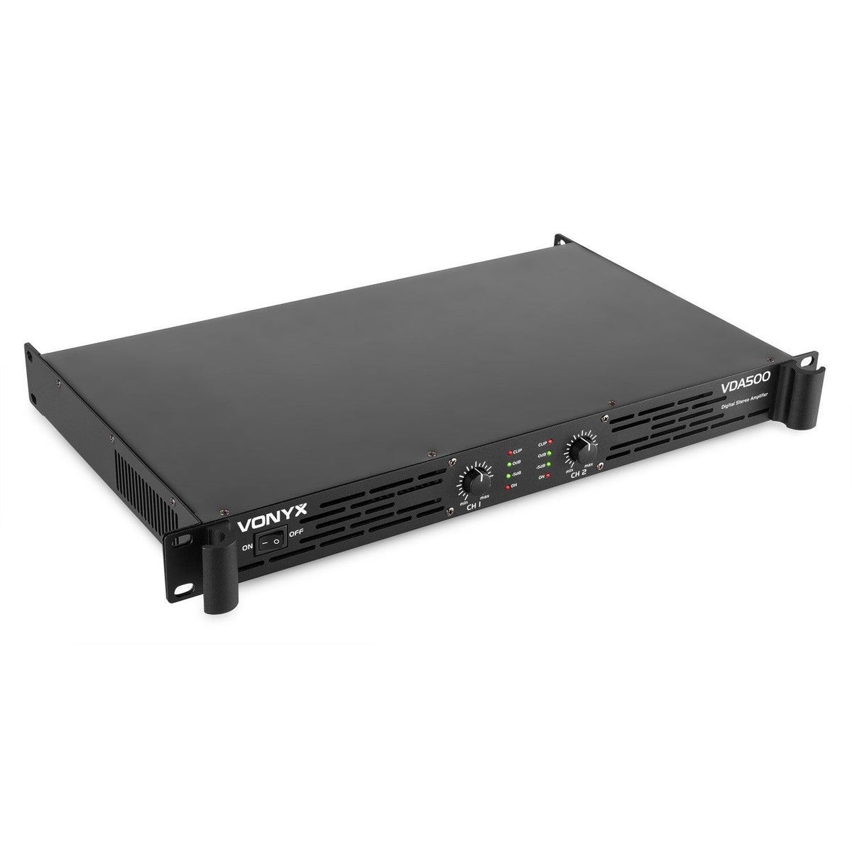 Vonyx VDA500 - Amplificador PA 1U 2x 250W - Tempo Shop