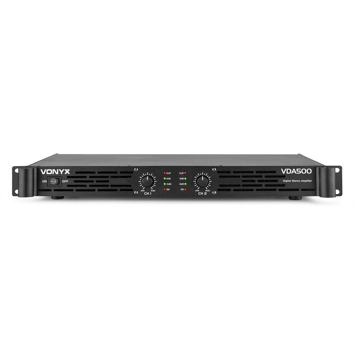 Vonyx VDA500 - Amplificador PA 1U 2x 250W - Tempo Shop