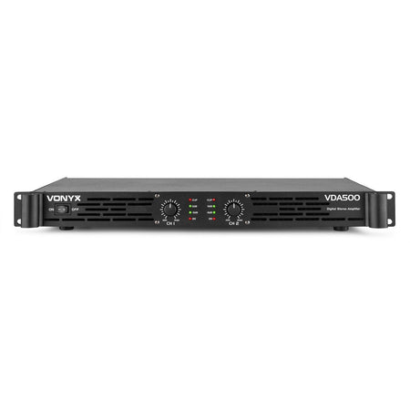 Vonyx VDA500 - Amplificador PA 1U 2x 250W - Tempo Shop