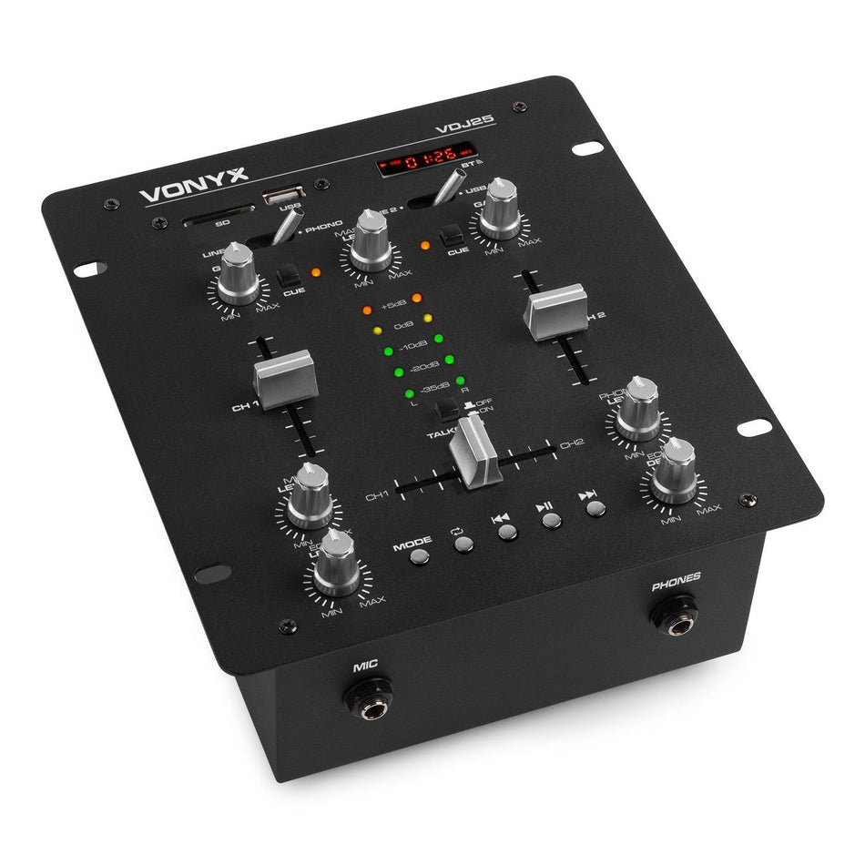 Vonyx VDJ25 - Amplificador con mezclador 2 canales - Tempo Shop