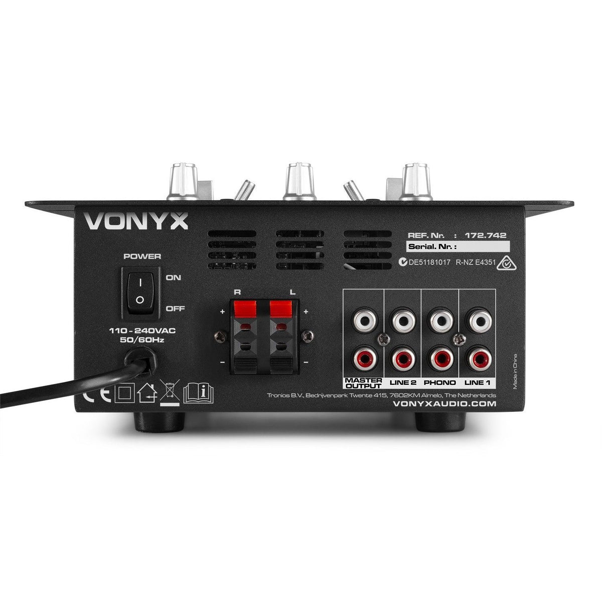 Vonyx VDJ25 - Amplificador con mezclador 2 canales - Tempo Shop