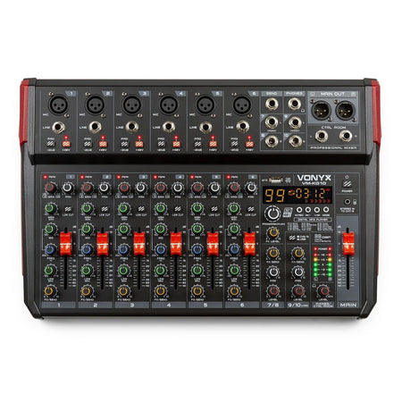 Vonyx VM - KG10 - Mezclador para música 10 canales BT/DSP/USB grabación - Tempo Shop