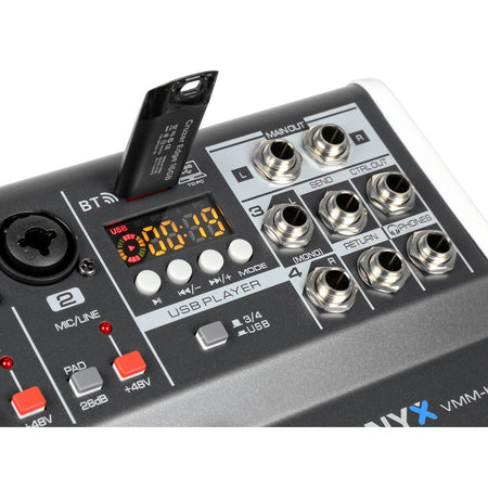 Vonyx VMM - K402 - Mezclador de directo 4 canales con DSP - Tempo Shop