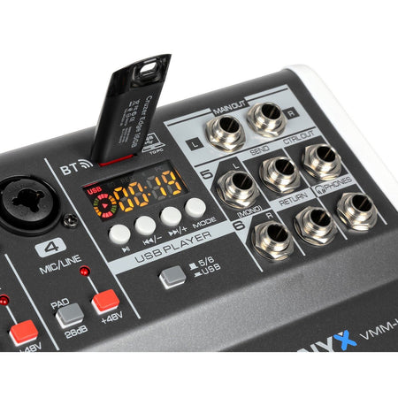 Vonyx VMM - K602 - Mezclador de directo 6 canales con DSP - Tempo Shop