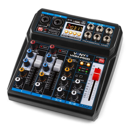 Vonyx VMM - P500 - Mezclador Directo 4 Canales con DSP, USB y reproductor MP3/BT - Tempo Shop