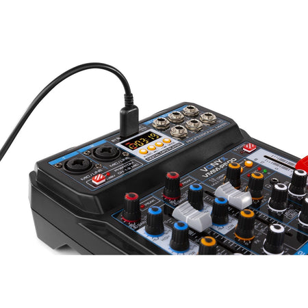 Vonyx VMM - P500 - Mezclador Directo 4 Canales con DSP, USB y reproductor MP3/BT - Tempo Shop