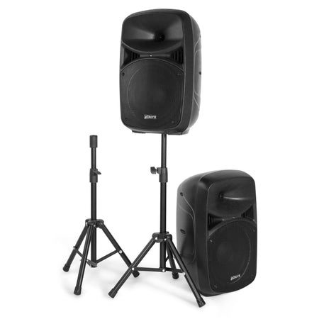 Vonyx VPS102A - Set Plug & Play 600W con tripodes - Tempo Shop