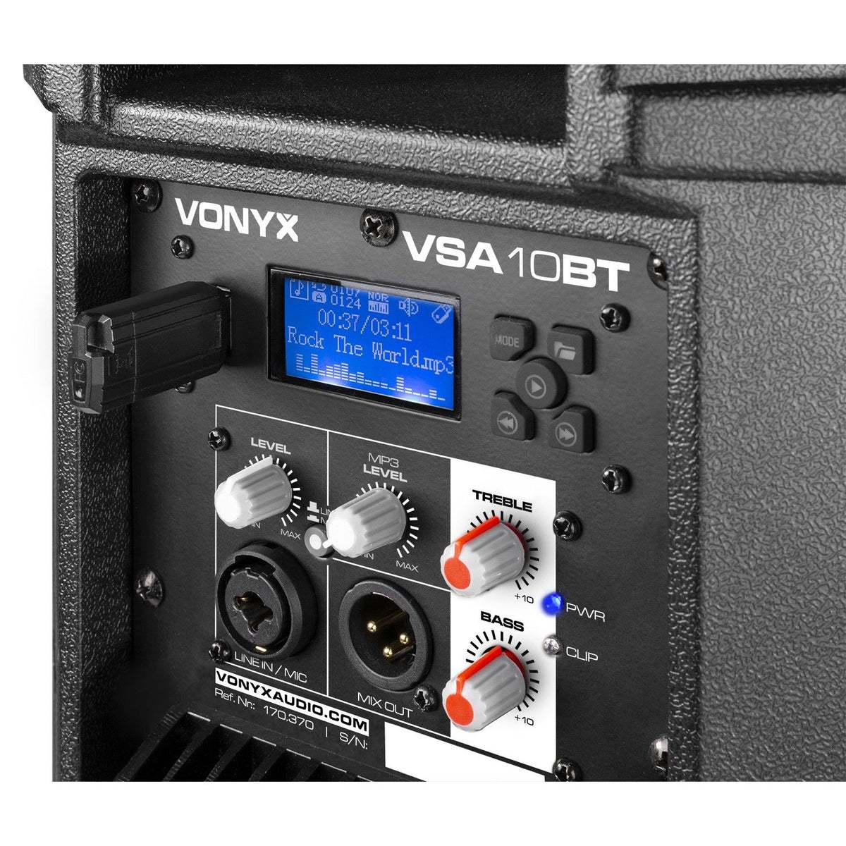 Vonyx VSA10BT - Altavoces activos Bi - Amplificados 10" 500W BT/MP3 - Tempo Shop
