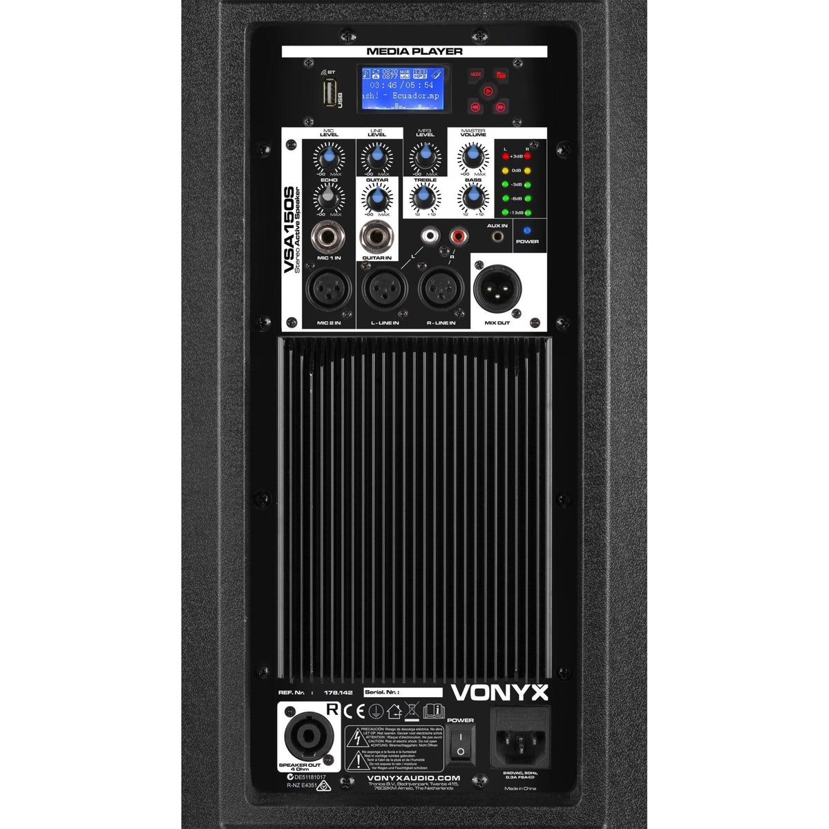 Vonyx VSA150S - Conjunto activo de altavoces estéreo 15" - Tempo Shop