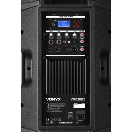 Vonyx VSA15BT - Altavoces activos Bi - Amplificados 15" 1000W BT/MP3 - Tempo Shop