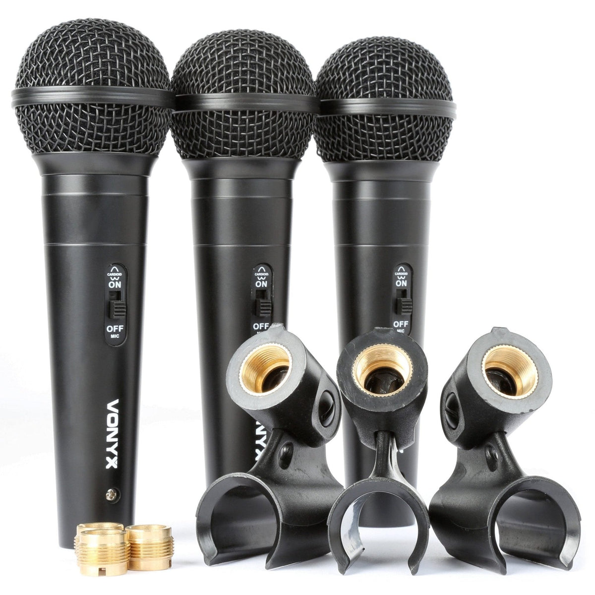 Vonyx VX1800S - Micrófono dinámico set 3pcs - Tempo Shop