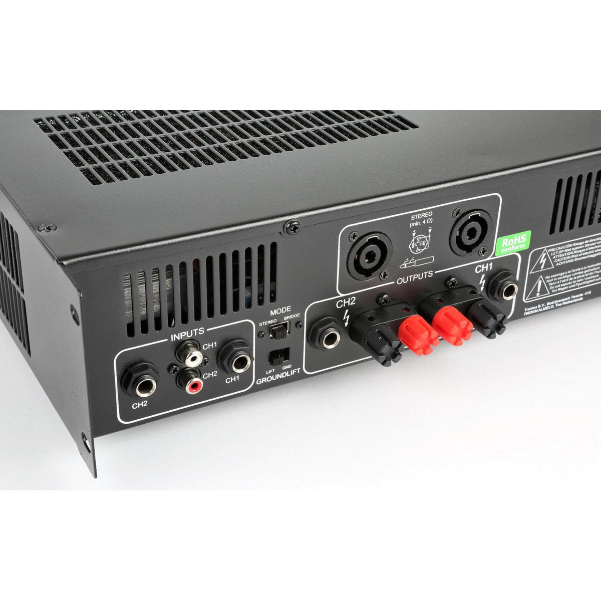 Vonyx VXA - 2000 II - PA Amplificador 2x 1000W - Tempo Shop