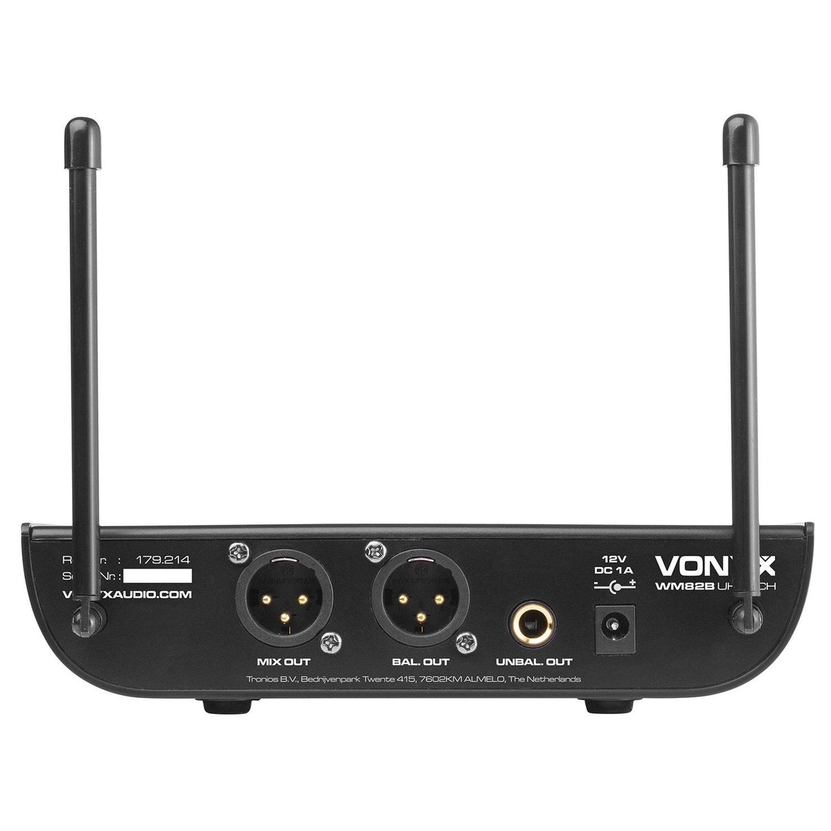 Vonyx WM82B - Micrófono inalámbrico digital UHF 2 canales con 2 micros de cabeza - Tempo Shop
