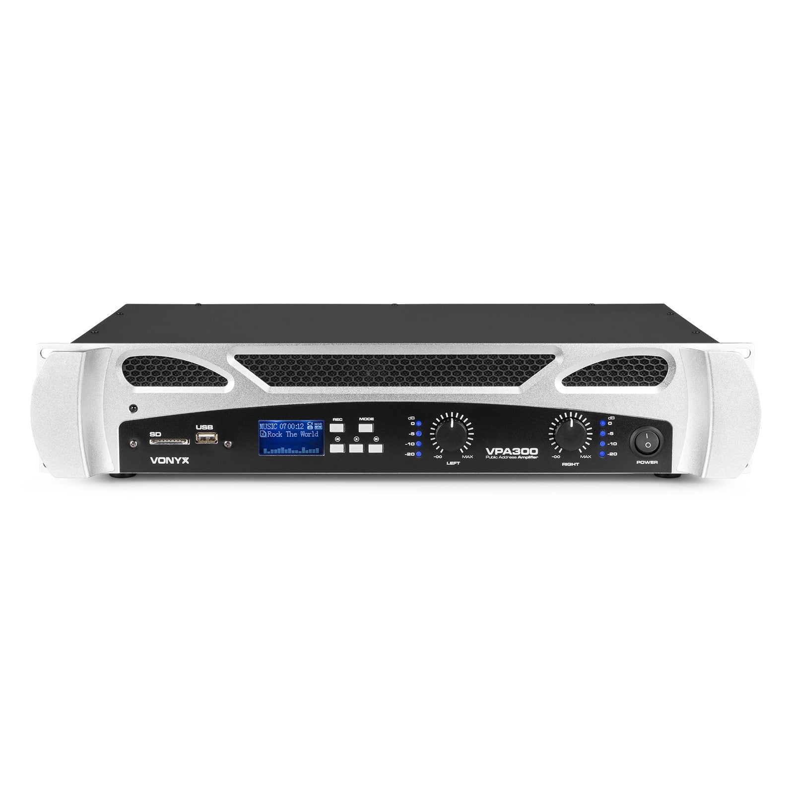 Vonyx VPA300 - Amplificador PA 2 x 150W Reproductor multimedia con BT - Tempo Shop