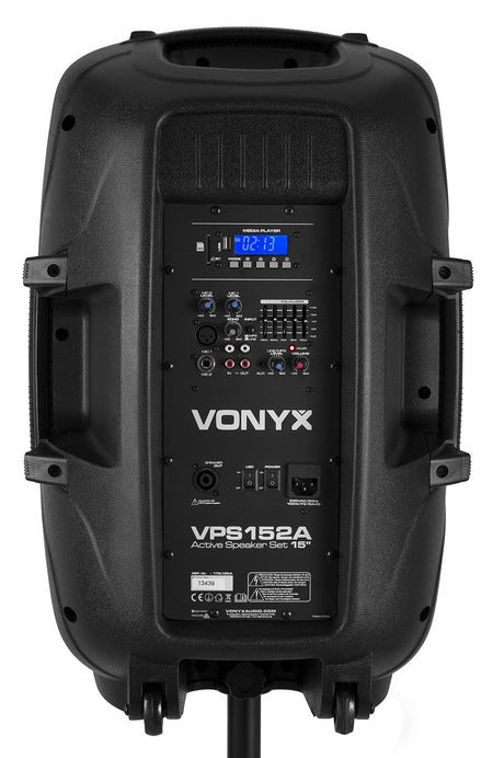 Vonyx VPS152A - Set Plug & Play 1000W con tripodes - Tempo Shop