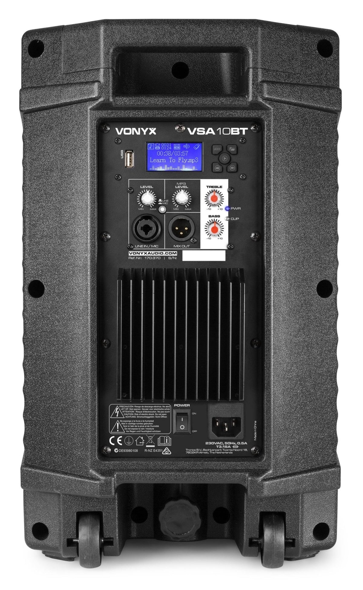 Vonyx VSA10BT - Altavoces activos Bi - Amplificados 10" 500W BT/MP3 - Tempo Shop