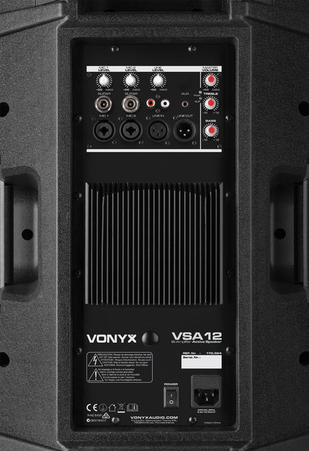 Vonyx VSA12 - Altavoces activos Bi - Amplificados 12" 800W - Tempo Shop