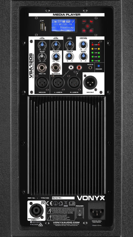 Vonyx VSA120S - Conjunto activo de altavoces estéreo 12” - Tempo Shop